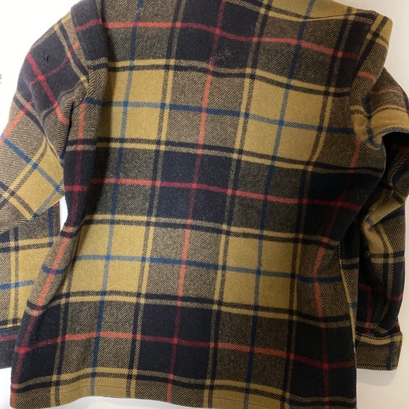 Vintage Woolrich Plaid Shirt Jacket Green Size 42 - Picture 5 of 6